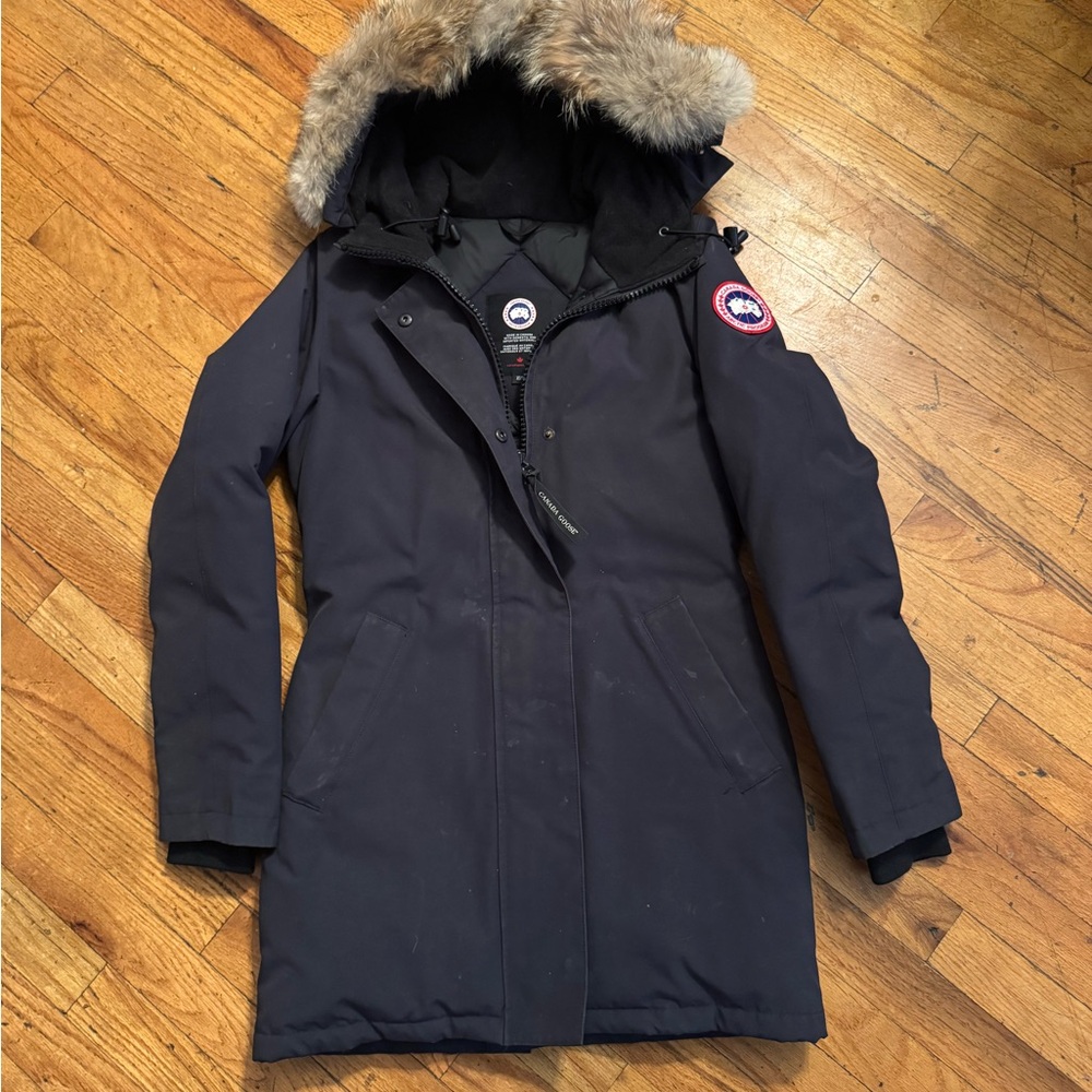 Canada Goose Navy Parka Coat